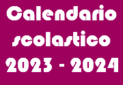 Calendario scolastico 2023 - 2024